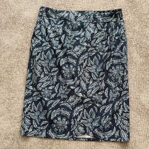 RipSkirt Navy Floral Wrap Skirt Large Stretch Travel Beach Resort